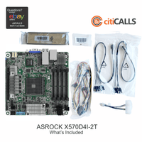 ASRock X570D4I-2T Motherboard AMD Ryzen3 X570 Max.64GB DDR4 PCIE mini-ITX Retail