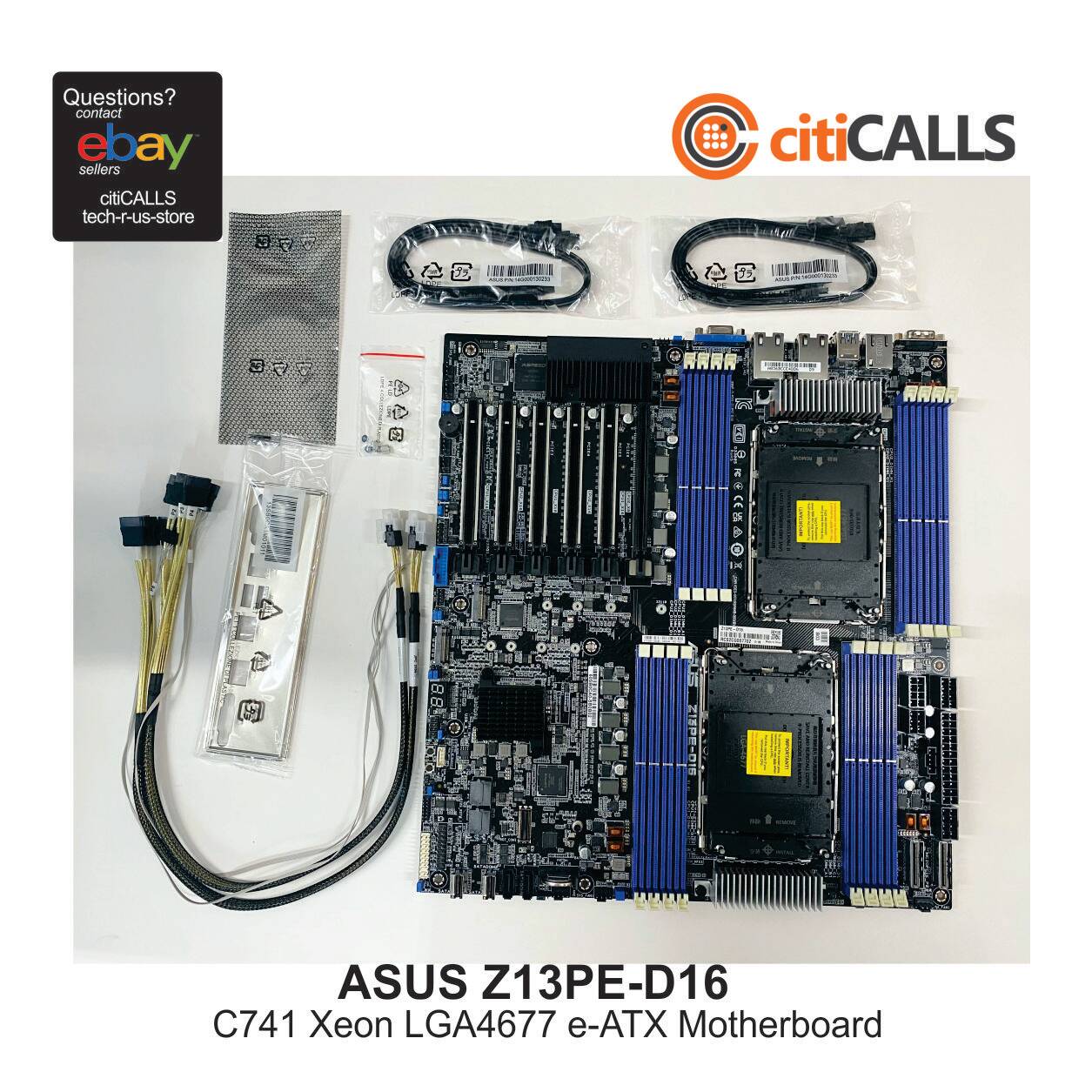 Asus Z13PE-D16 MB 2x Xeon Socket C741 8xDIMM M.2 SATA 10Gb-LAN VGA RS232 E-ATX