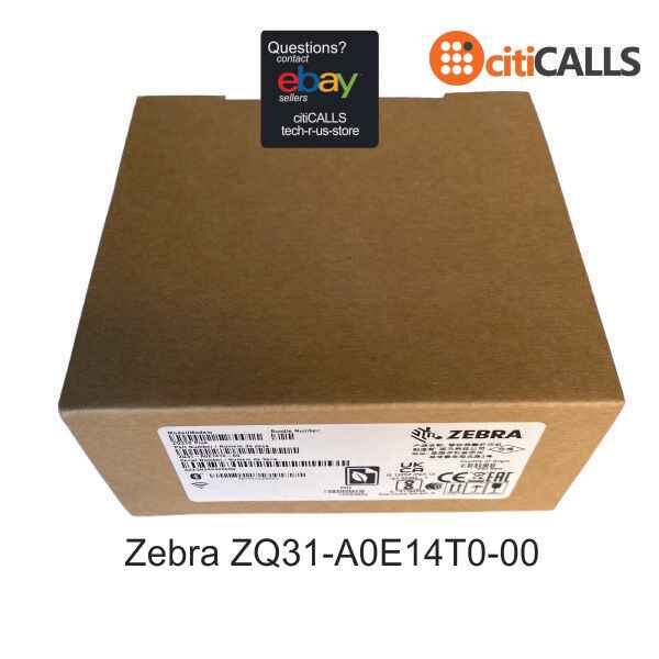 Zebra ZQ31-A0E14T0-00 Plus Mobile 1.89" Direct Thermal Printer USB BT NFC Black