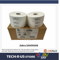 Zebra 10005008 Wristband Polypropylene 1 x 11 in White Thermal Z-Band 6 Rolls
