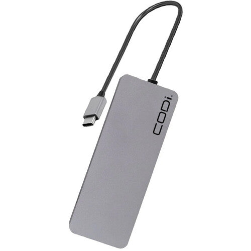 Codi A01065 5-in-1 Multi-Port Hub - USB Type C - External - 4 USB Port(s)