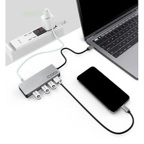 Codi A01065 5-in-1 Multi-Port Hub - USB Type C - External - 4 USB Port(s)