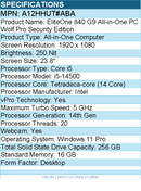 HP A12HHUT#ABA EliteOne 840 G9 All-in-One Computer - Intel Core i5 14th Gen