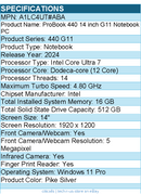 HP A1LC4UT#ABA ProBook 440 G11 14" Touchscreen Notebook - Intel Core Ultra 7