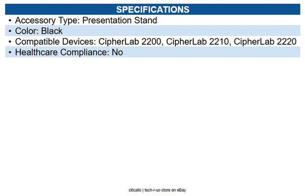 CipherLab A2500ANBAA001 2500 Hands Free Adjustable Stand