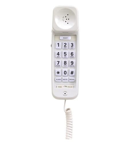 Clarity C200 White Amplified Trimstyle Telephone Wall Mountable Coiled Handset