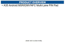 Pax Technology A35-0BW-RD6-04AA A35 Android MSR/EMV/NFC Multi-Lane PIN Pad