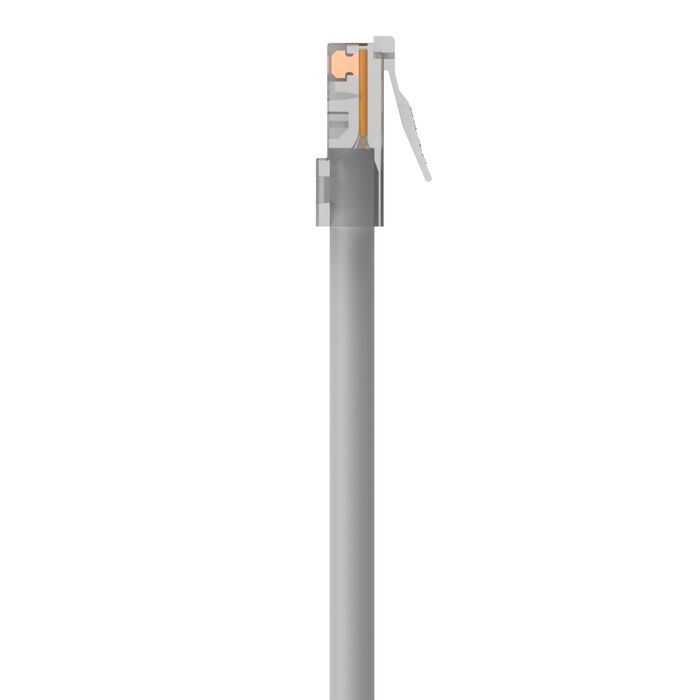 Belkin A3L791B07 Category 5e Patch Cable - RJ-45 Male - 7ft - Gray