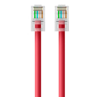 Belkin A3L791-02-RED Cat5e Patch Cable - RJ-45 Male - 2 ft - Red