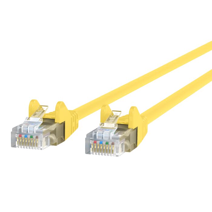 Belkin A3L791-03-YLW-S Cat5e Patch Cable - RJ-45 Male Network - 3ft - Yellow