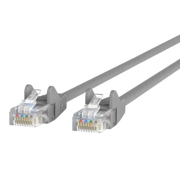 Belkin A3L791-20-S Cat5e Patch Cable - RJ-45 Male - Molded - 20ft - Gray