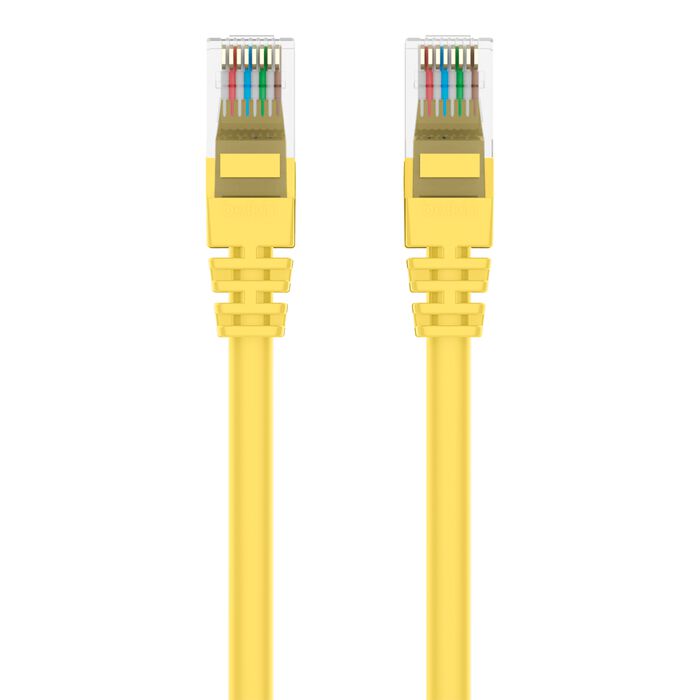 Belkin A3L791-20-YLW-S Cat5e Patch Cable - RJ-45 Male Network - 20ft - Yellow