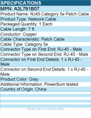 Belkin A3L791B07 Category 5e Patch Cable - RJ-45 Male - 7ft - Gray