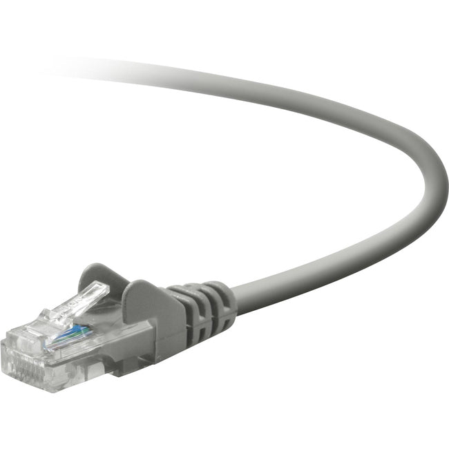 Belkin A3L791b10-S Cat. 5E UTP Patch Cable - RJ-45 Male - 10ft - Gray