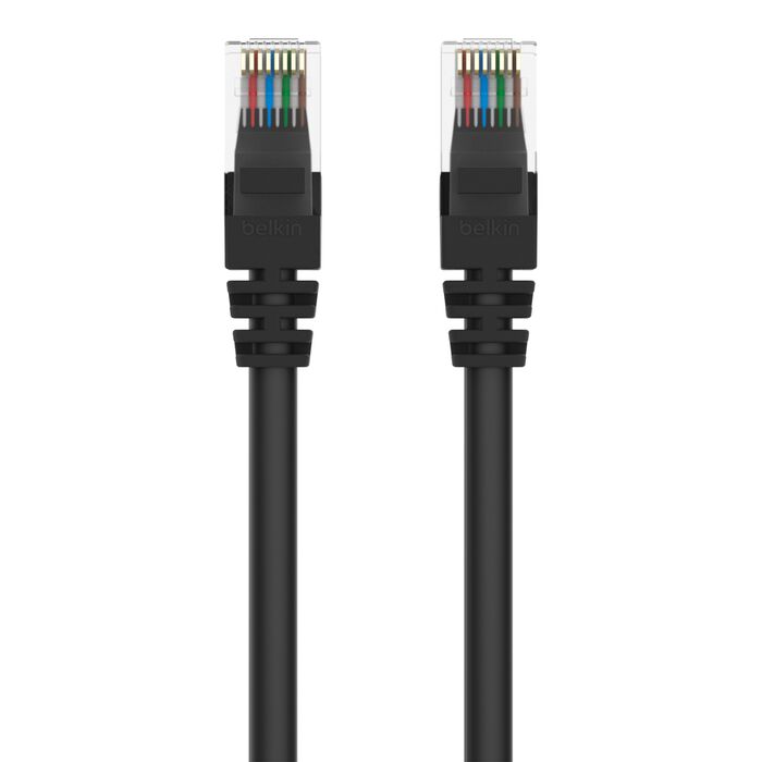 Belkin A3L791B14-BLK-S Cat. 5e UTP Patch Cable - RJ-45 Male - 14ft - Black