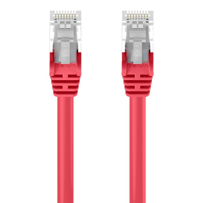 Belkin A3L980-05-RED-S Cat6 Patch Cable - RJ-45 Male Network - 5ft - Red