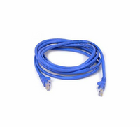 Belkin A3L980-08-BLU-S Cat 6 Patch Cable Blue - RJ-45 Male - 8ft - Stranded