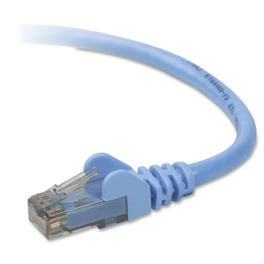 Belkin A3L980-10-BLU-S Cat6 Patch Cable - RJ-45 Male Network - 10ft - Blue