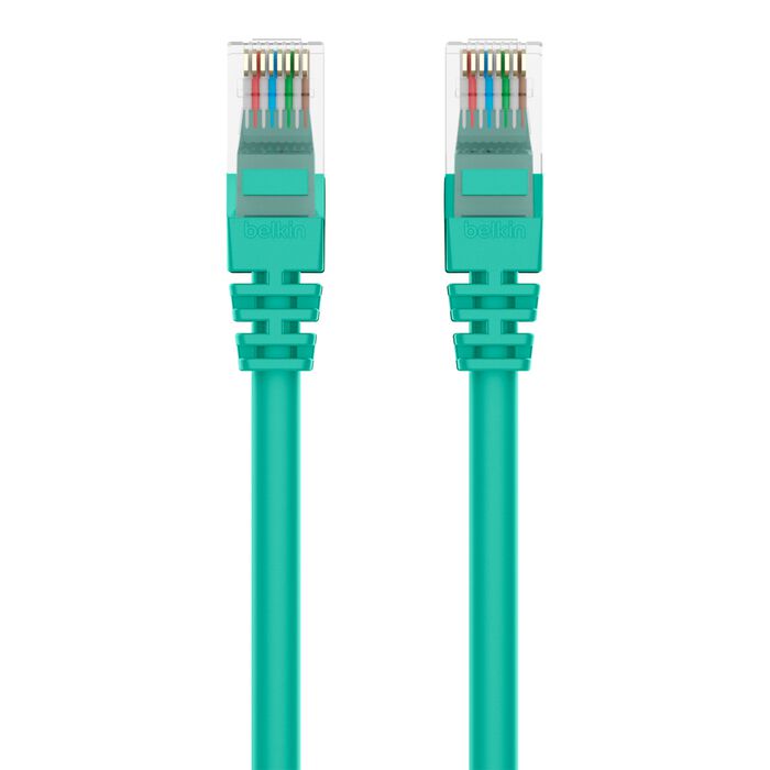 Belkin A3L980-14-GRN-S High Performance Cat6 Cable - RJ-45 Male - 14ft - Green