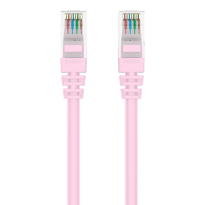 Belkin A3L980-25-PNK-S High Performance Cat. 6 UTP Patch Cable - 25ft - Pink