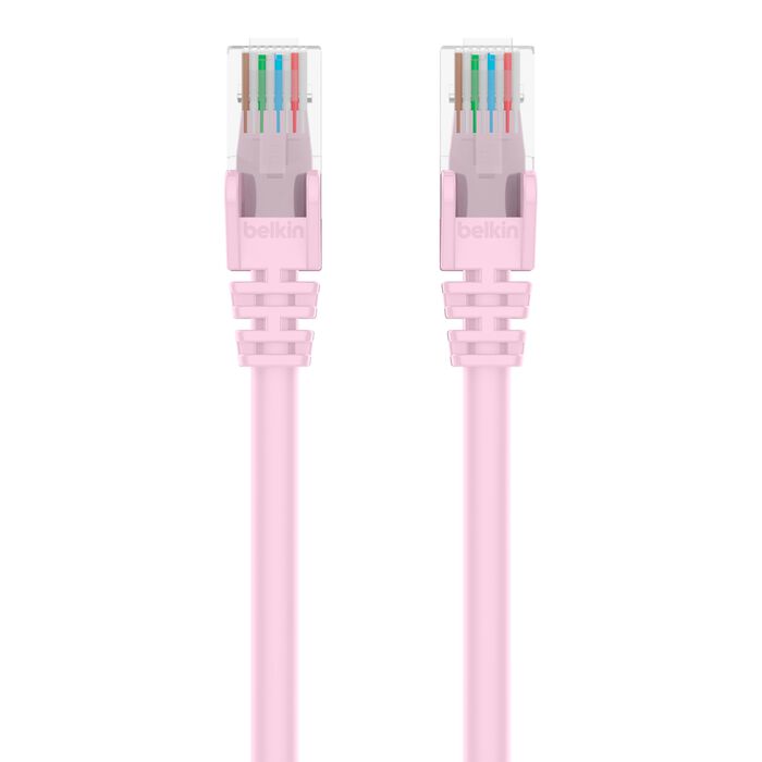 Belkin A3L980-25-PNK-S High Performance Cat. 6 UTP Patch Cable - 25ft - Pink
