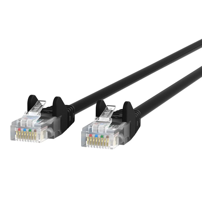 Belkin A3L980-30-BLK-S Cat. 6 UTP Patch Cable - RJ-45 Male - 30ft - Black
