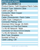 Belkin A3L980B07-S Cat. 6 UTP Patch Cable - RJ-45 Male - Molded, Stranded - 7ft