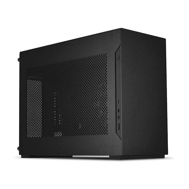 Lian-Li A4-H2O X4 Computer Case Mini-ITX 240 AIO cooling Anodized Black Exterior