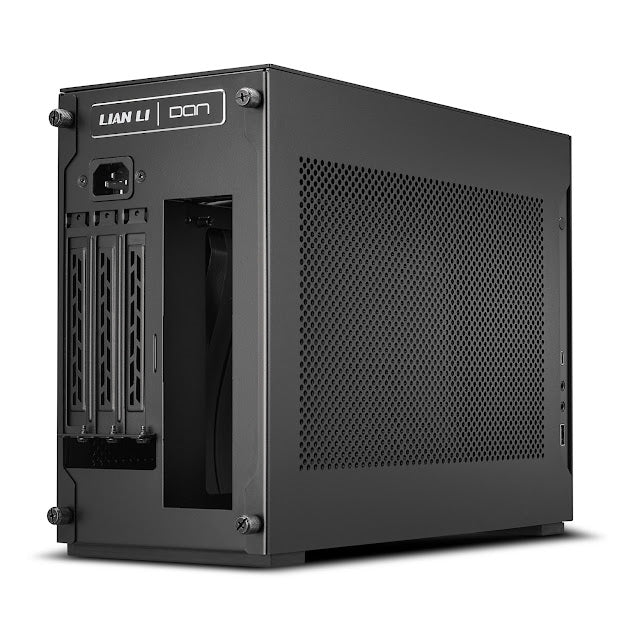 Lian-Li A4-H2O X4 Computer Case Mini-ITX 240 AIO cooling Anodized Black Exterior