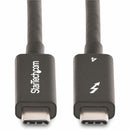 StarTech A40G2MBTB4CABLE 6ft (2m) Active Thunderbolt 4 Cable, 40Gbps - Black