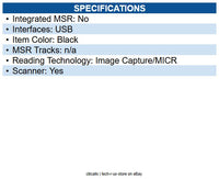 Epson A41CG59031 S9000 Teller Device - Scanner, 130, Single Pocket