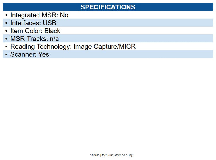 Epson A41CK43031 Network Multifunction Check Scanner w/ Built-in Thermal Printer