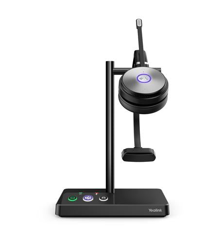 Yealink 1308000 WH62 Mono Teams Black Wireless DECT Headset w Base