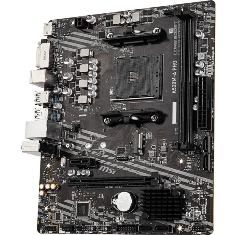 MSI A520MAPRO A520M-A PRO - Motherboard - micro ATX - Socket AM4 - AMD A520