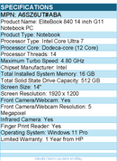 HP A6SZ6UT#ABA EliteBook 840 G11 14" Notebook - WUXGA - Intel Core Ultra 7 155U