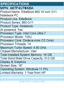 HP A6TF4UT#ABA EliteBook 860 G11 16" Notebook - Intel Core Ultra 7 155U