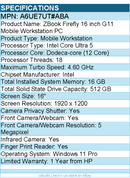 HP A6UE7UT#ABA ZBook Firefly G11 16" Mobile Workstation - Intel Core Ultra 5