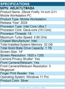 HP A6UK7UT#ABA ZBook Firefly G11 14" Mobile Workstation - Intel Core Ultra 7