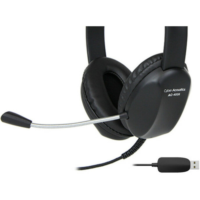 Cyber Acoustics AC-4006 USB Stereo Headset - Stereo - USB - Wired