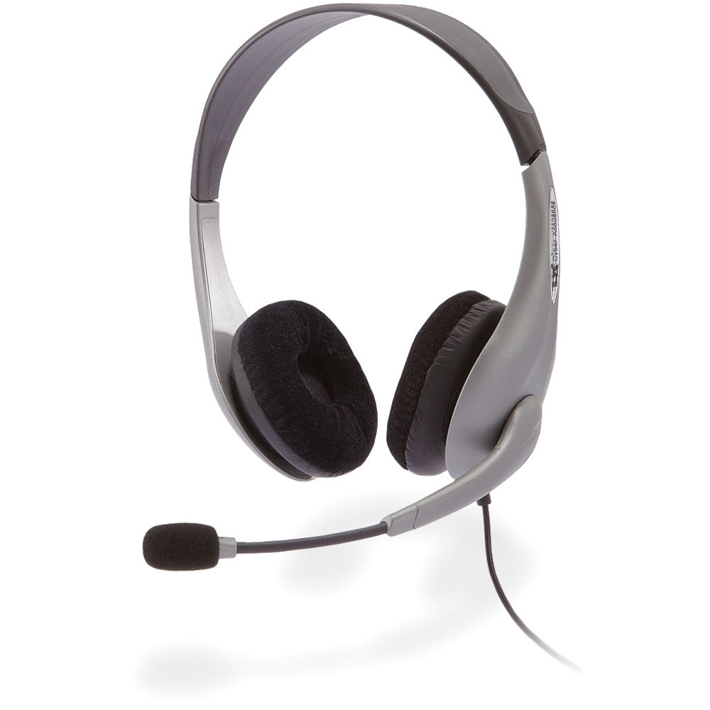 Cyber Acoustics AC-404 Headset - Stereo - Mini-phone (3.5mm) - Wired