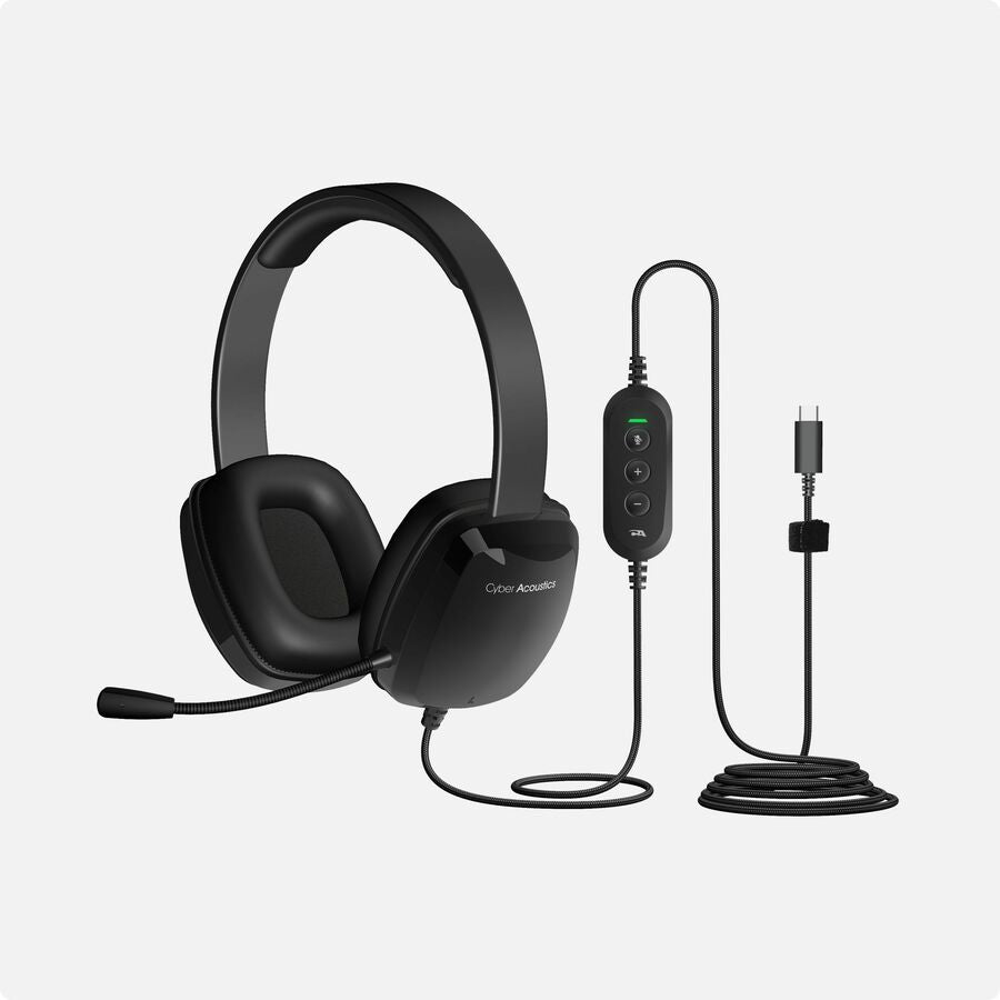 Cyber Acoustics  AC-6014 USB-C Stereo Headset - USB Type C - Wired