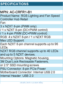 NZXT AC-CRFR1-B1 Digital RGB Lighting & Fan Speed Controller Hub Retail