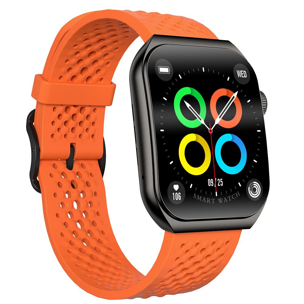 Aurafit AM10B Curved AMOLED Health Sport BT Music Weather Timer Waterproof Watch