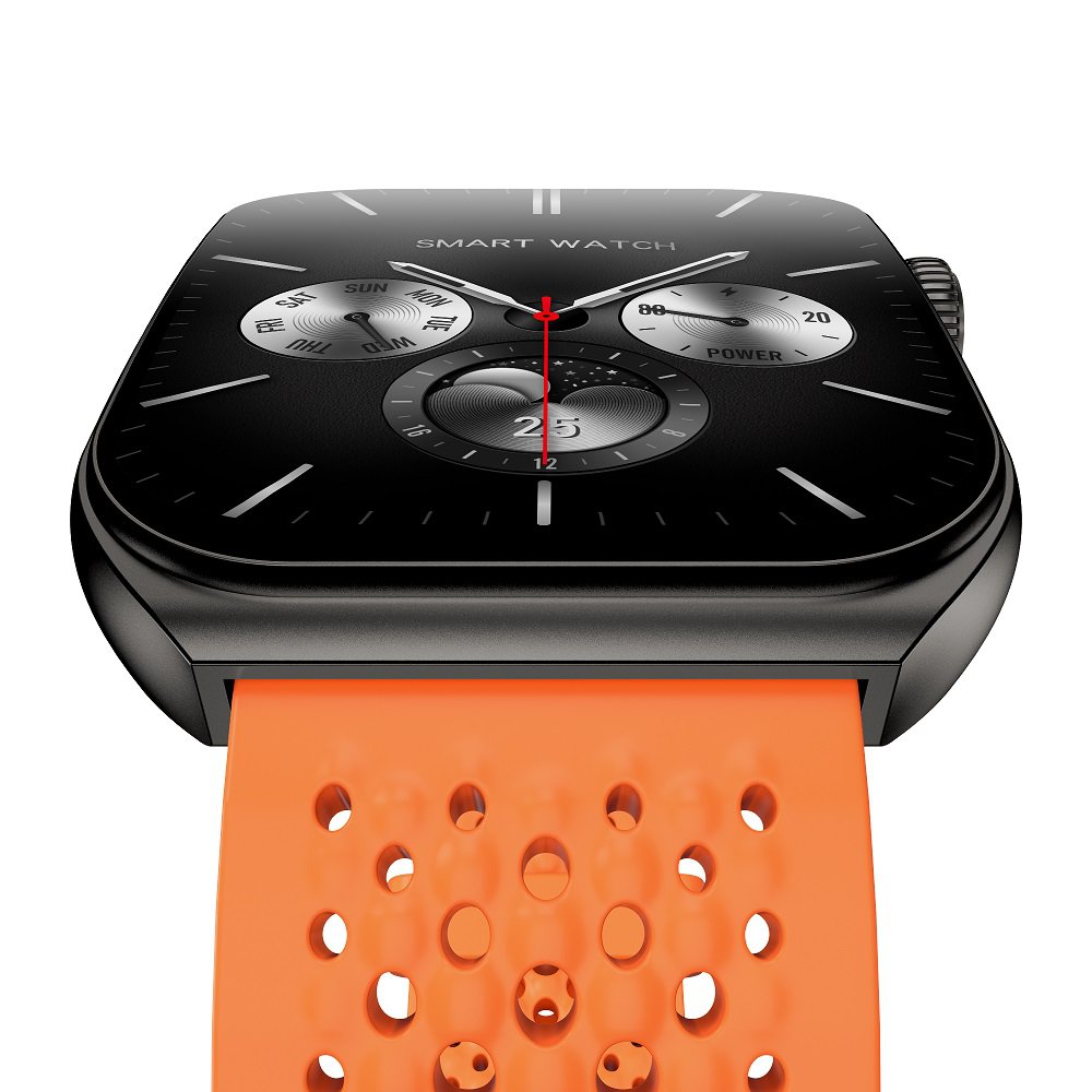 Aurafit AM10B Curved AMOLED Health Sport BT Music Weather Timer Waterproof Watch