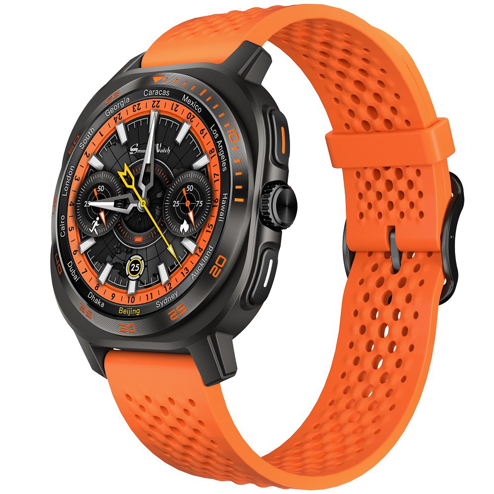 Aurafit AM32 AMOLED Business Health Sport Message BT Calling Weather Timer Watch