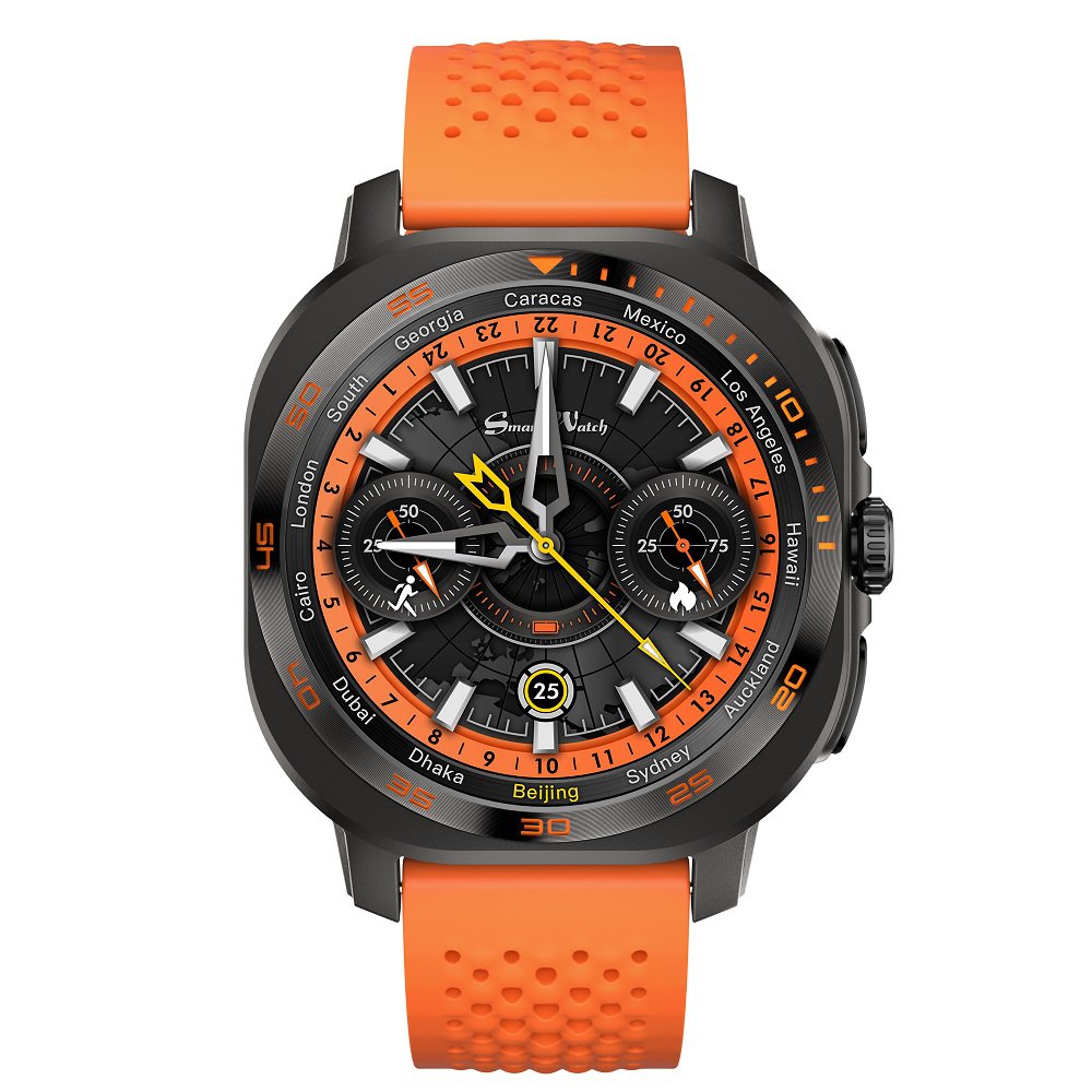 Aurafit AM32 AMOLED Business Health Sport Message BT Calling Weather Timer Watch