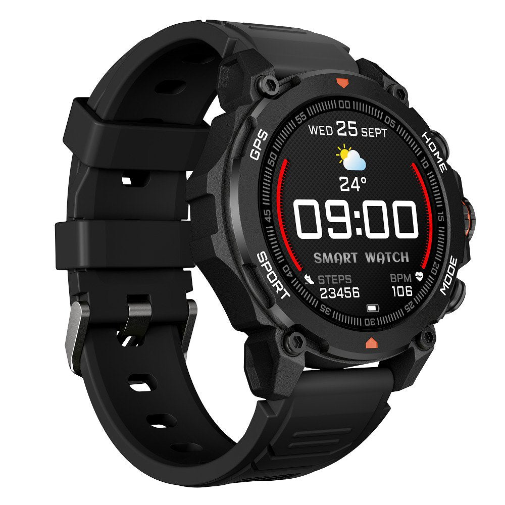 Aurafit G6 AMOLED Rugged GPS Compass Altitude Barometer Health Sport BT Watch