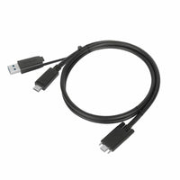 Targus ACC1133GLX 1M USB-C Male with Screw to USB-C Male Cable with USB-A Tether