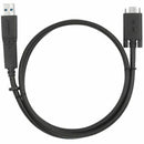Targus ACC1133GLX 1M USB-C Male with Screw to USB-C Male Cable with USB-A Tether