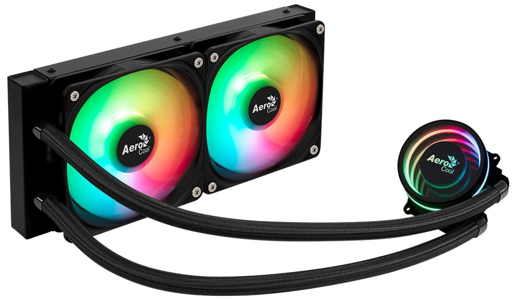 AeroCool ACLA-OA24117.11 Oasis L240 240mm ARGB CPU Liquid Cooler - Black